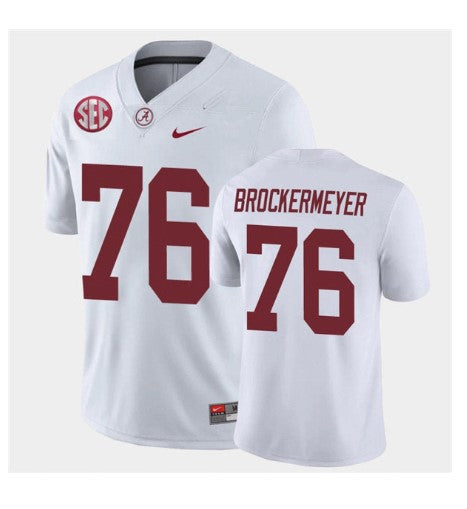 Alabama Crimson Tide #76 Tommy Brockermeyer Football Jersey Stitched