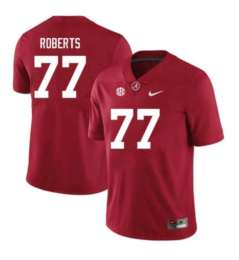 Alabama Crimson Tide #77 Jaeden Roberts Football Jersey Stitched