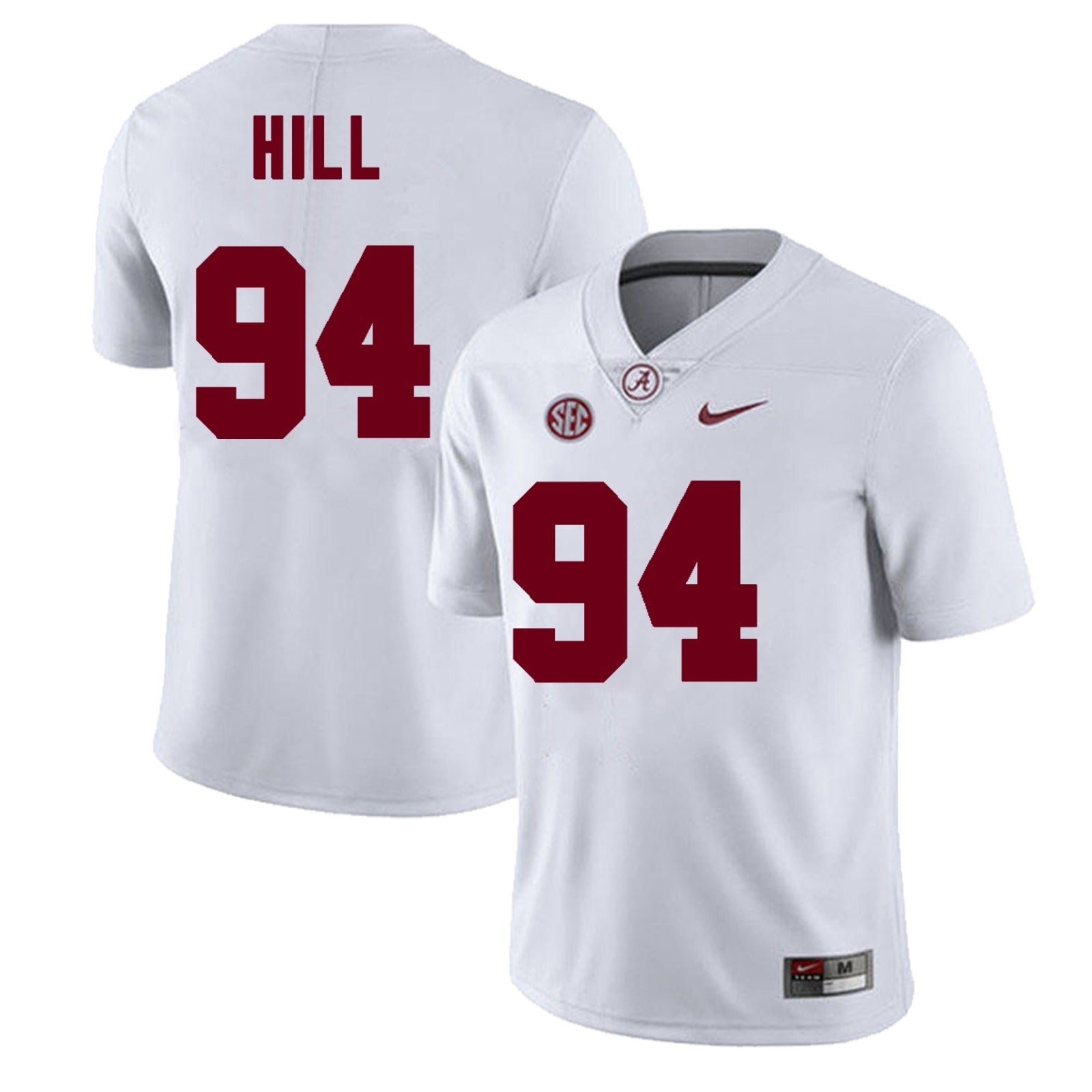 Alabama Crimson Tide #94 Edric Hill Football Jersey Stitched
