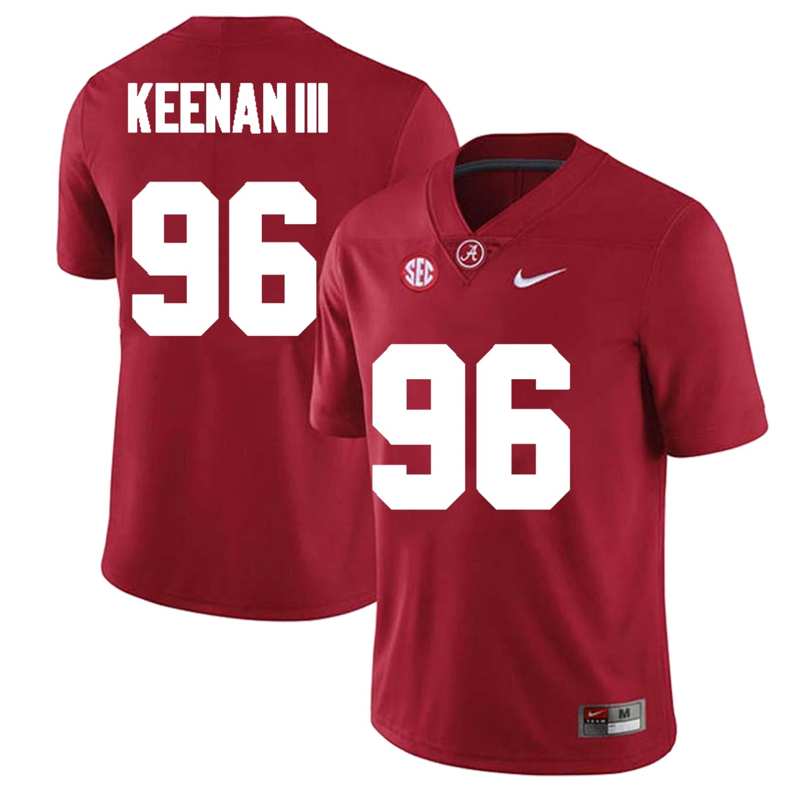 Alabama Crimson Tide #96 Tim Keenan III Football Jersey Stitched