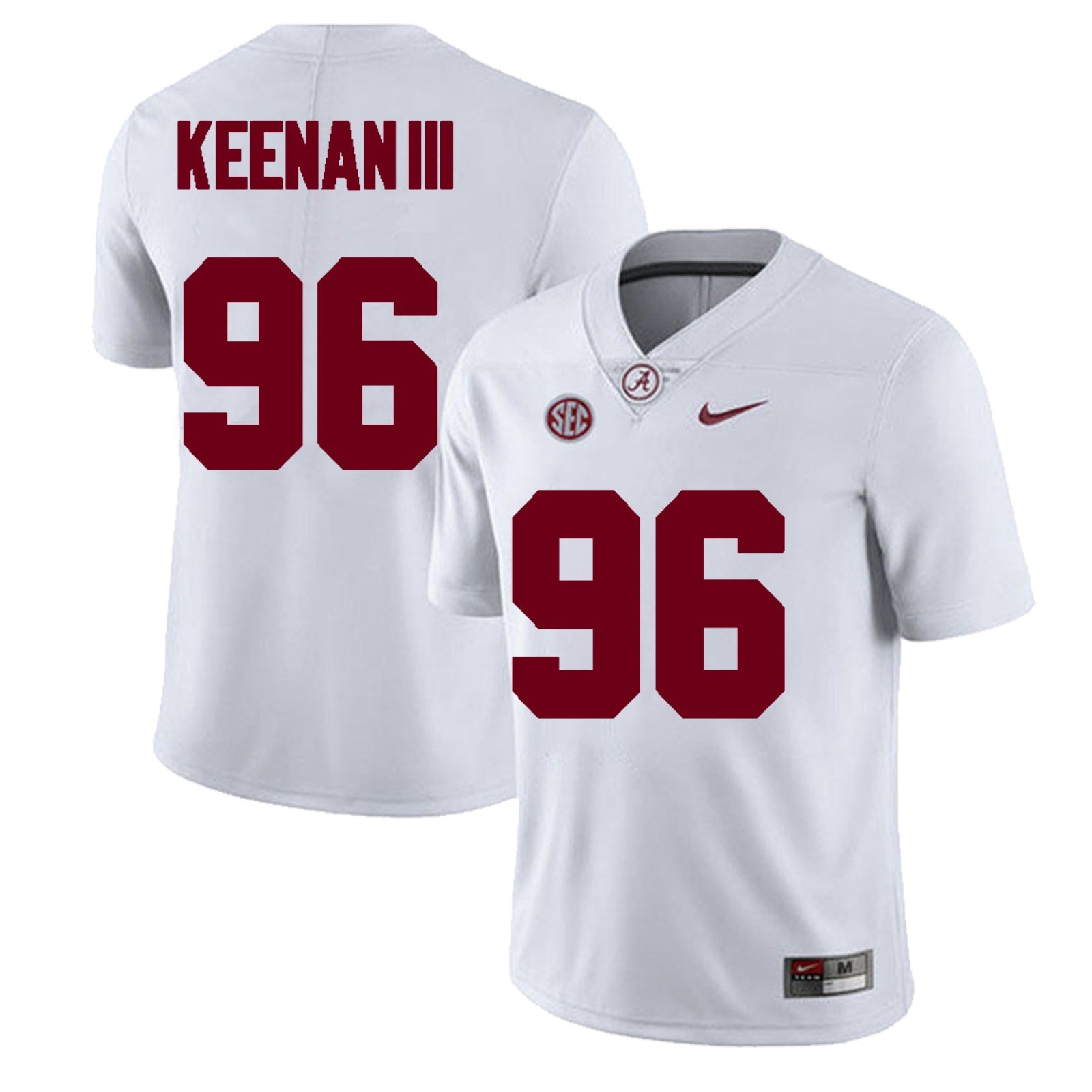 Alabama Crimson Tide #96 Tim Keenan III Football Jersey Stitched