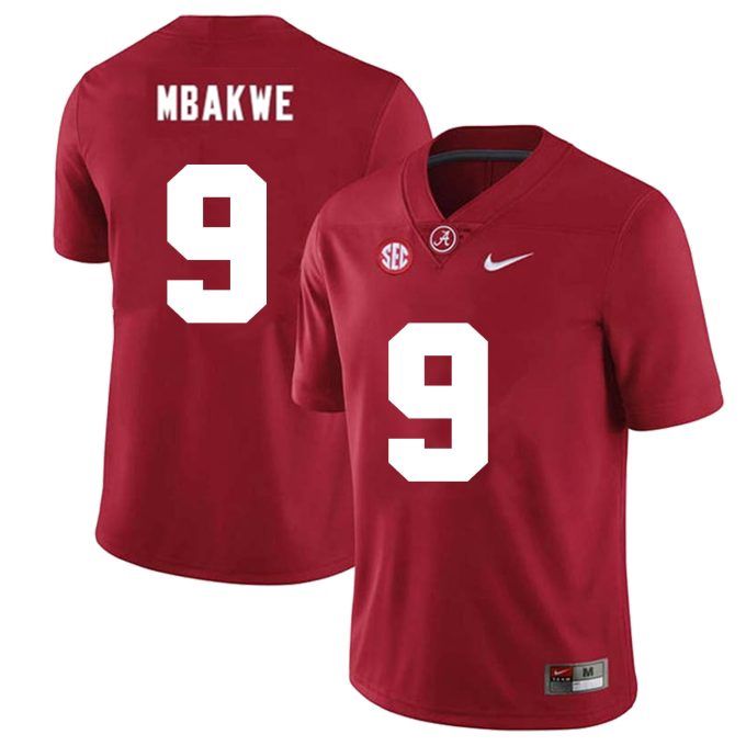 Alabama Crimson Tide #9 Jaylen Mbakwe Football Jersey Stitched