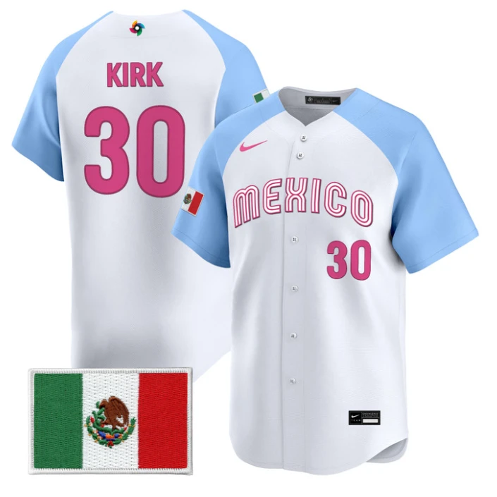 Alejandro Kirk Jersey #30 Mexico World Baseball Classic 2026 Stitched