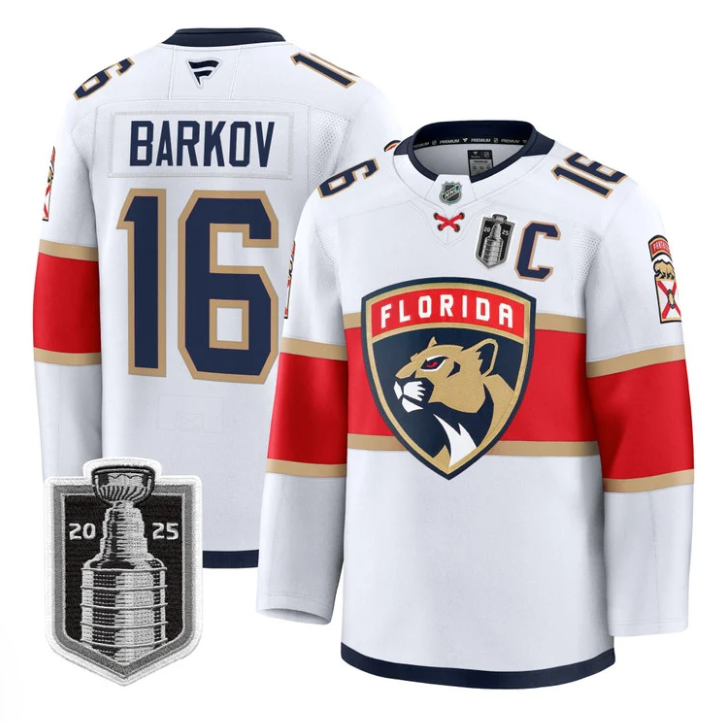 Aleksander Barkov Jersey #16 Florida Panthers 2025 Stanley Cup Final Blue