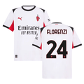 Alessandro Florenzi 24 AC Milan 2025-26 Away Men Jersey – White