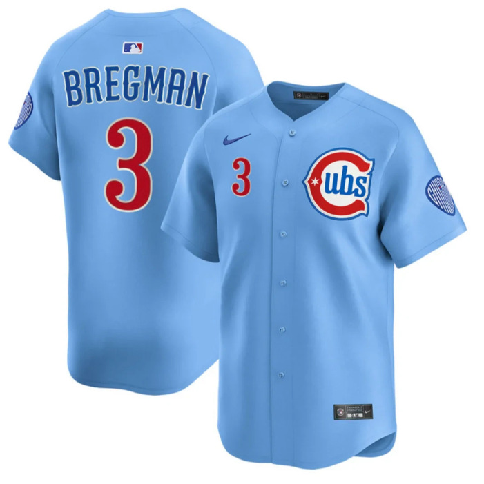 Alex Bregman Jersey #3 Chicago Cubs All Stitched Baby Stitched