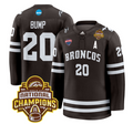 Alex Bump Jersey #20 Western Michigan Broncos 2025 National Champions Patch Premium Stitched