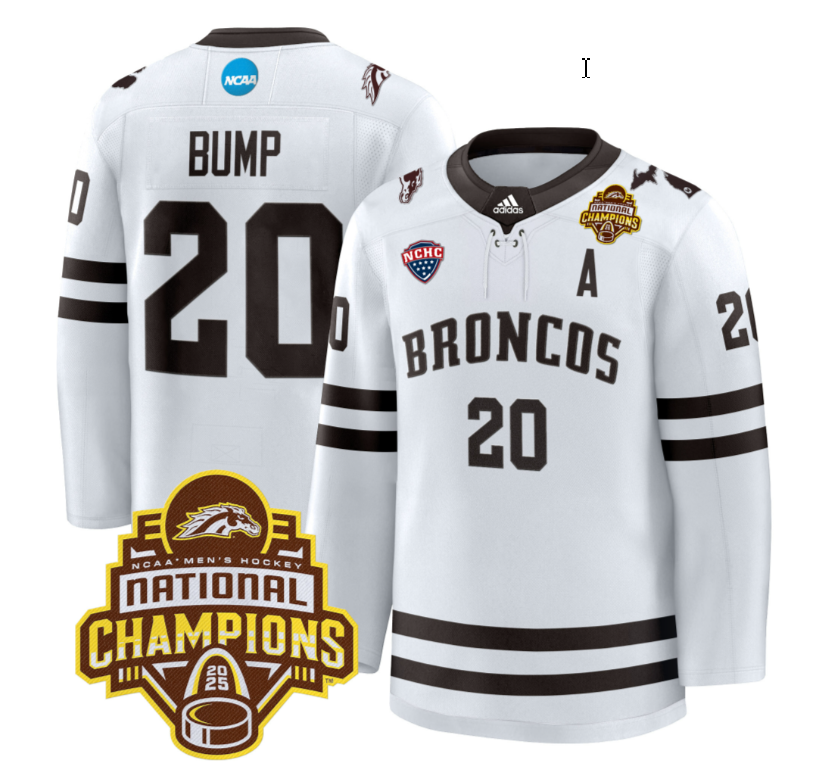Alex Bump Jersey #20 Western Michigan Broncos 2025 National Champions Patch Premium Stitched