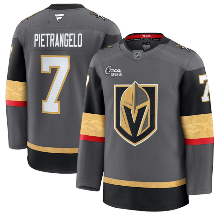 Alex Pietrangelo Jersey #7 Vegas Golden Knights Premium Stitched Gold