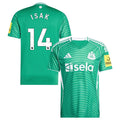 Alexander Isak #14 Newcastle United 2025-26 Away Match Jersey – Green