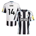 Alexander Isak #14 Newcastle United 2025-26 Home Match Jersey – White Black