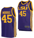 Alexis Morris Jersey LSU Tigers College Basketball Purple #45