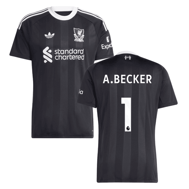 Alisson Becker 1 Liverpool 2025-26 Goalkeeper Match Jersey – Black