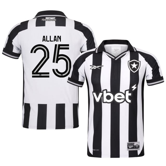 Allan #25 Botafogo 2025-26 Home Jersey – Black White