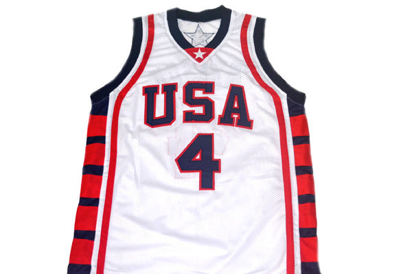 Allen Iverson #4 Team USA New Basketball Jersey White