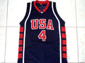 Allen Iverson Jersey #4 Team USA Basketball Navy Blue