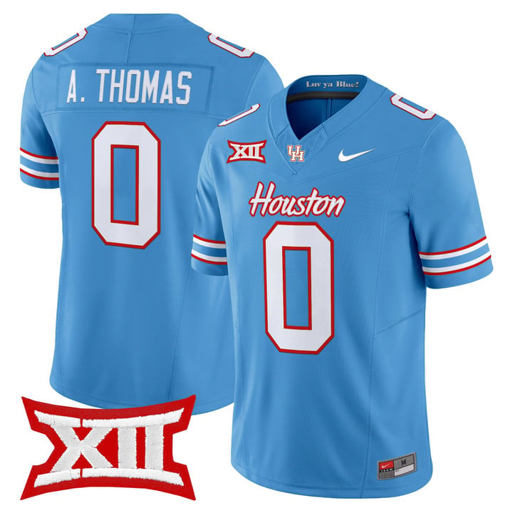 Amare Thomas Jersey #0 Houston Cougars 2025 Oilers Inspired Stitched
