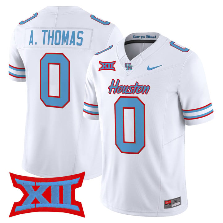 Amare Thomas Jersey #0 Houston Cougars 2025 Oilers Inspired Stitched