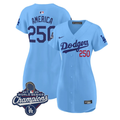 America Dress #250 Dodgers 2025 World Series Champions Stitched