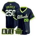 America Jersey #250 Atlanta Braves 2026 City Connect Outkast Stitched