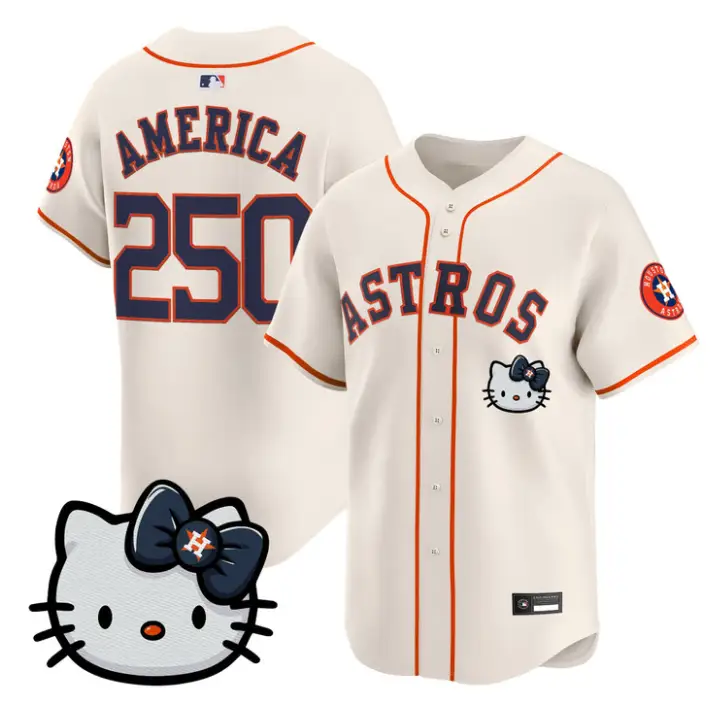America Jersey #250 Houston Astros Hello Kitty Premier Stitched