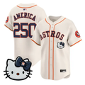 America Jersey #250 Houston Astros Hello Kitty Premier Stitched