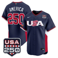 America Jersey #250 Team USA World Baseball Classic 250 USA 2026 Roster Stitched