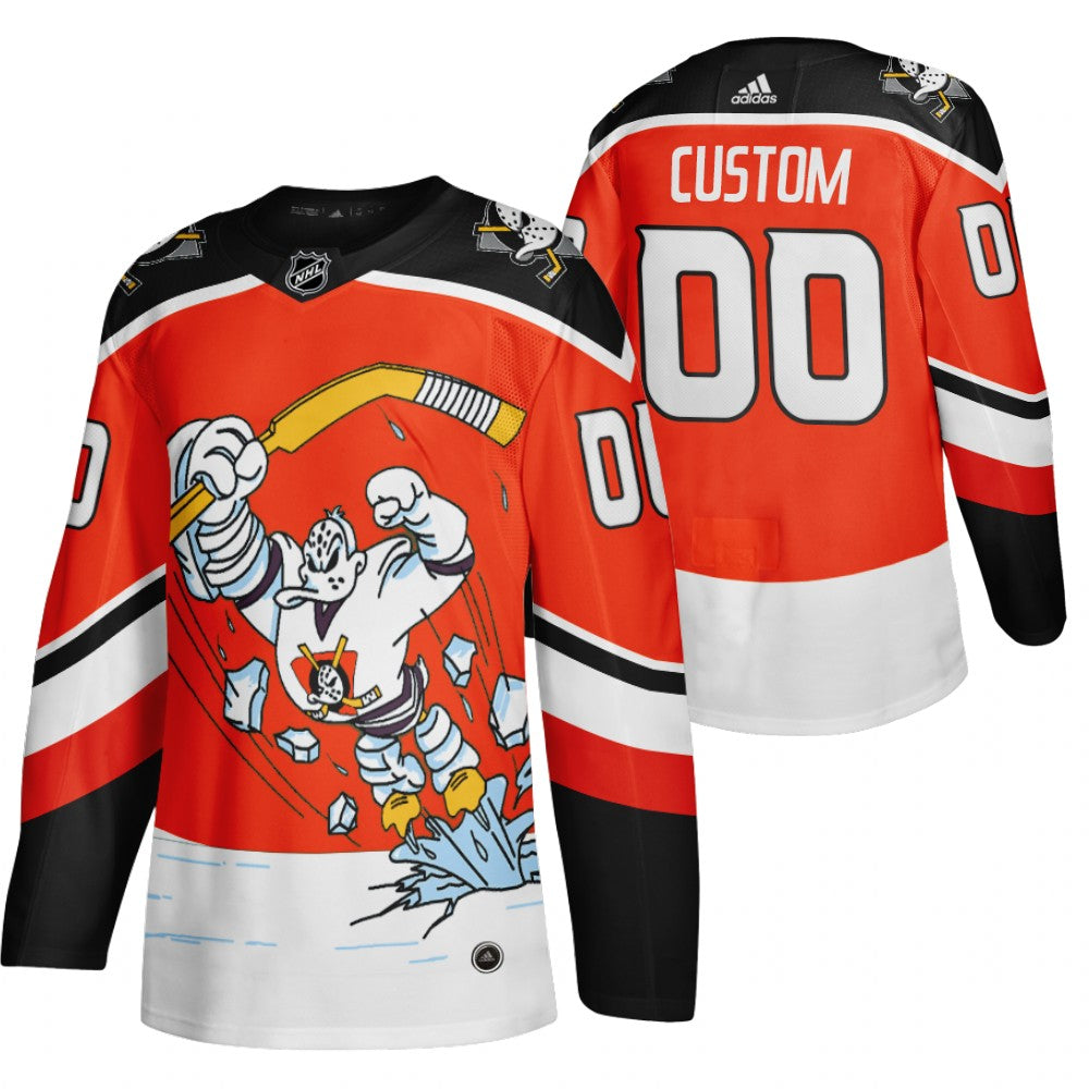 Anaheim Ducks Custom Red 2020-21 Alternate Player NHL Jersey Stitched