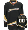 Anaheim Ducks Customized Black Jersey Stitched