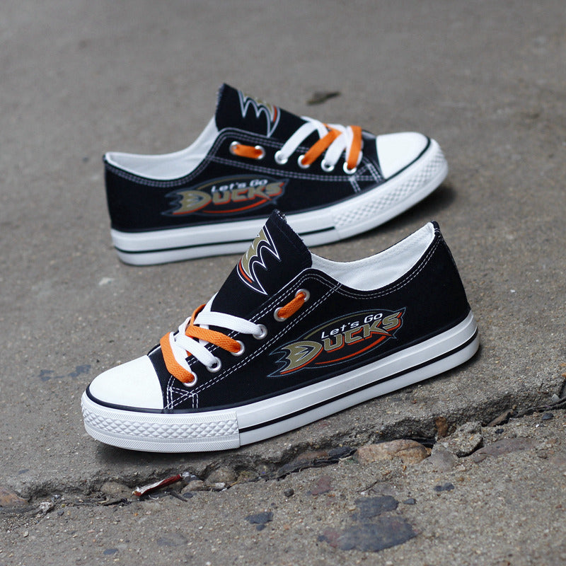 Anaheim Ducks  Low Top Canvas Sport Sneakers Shoes For Men Women Fans