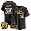 André Jersey #3K Atlanta Braves Atliens Hank Aaron Patch Limited Stitched