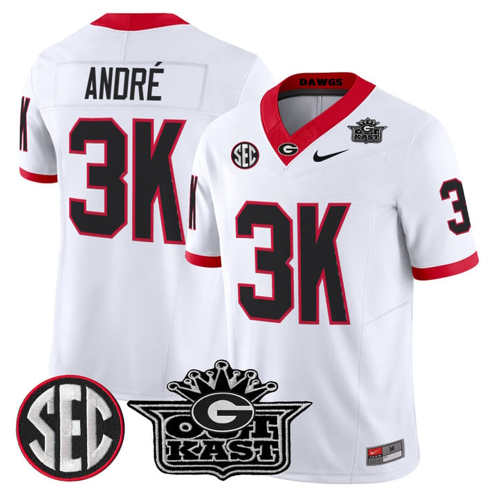 André Jersey #3K Outkast x Georgia Bulldogs Vapor Limited Stitched