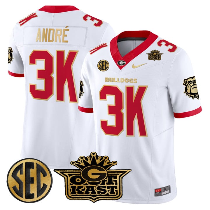 André Jersey #3K Outkast x Georgia Bulldogs Vapor Limited Stitched