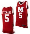 Andrew Stewart Jersey #5 Morehouse College Tigers Replica Basketball Uniform Maroon