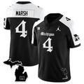 Andrew Marsh Jersey #4 Michigan Wolverines Gothic Vapor Limited Stitched