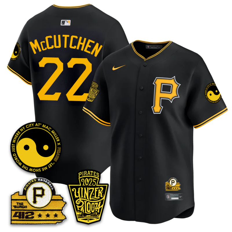Andrew McCutchen Jersey #22 Pittsburgh Pirates Yinzerpalooza 2025