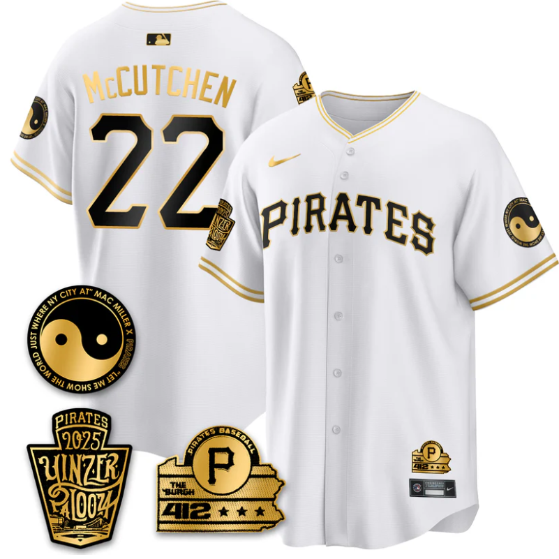 Andrew McCutchen Jersey #22 Pittsburgh Pirates Yinzerpalooza 2025