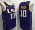 Angel Reese Jersey #10 Lsu Tigers College Basketball Stitched Purple