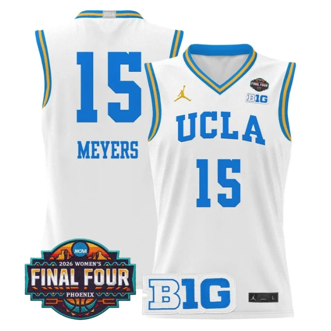 Ann Meyers Jersey #15 UCLA Bruins 2026 Final Four Patch Stitched White