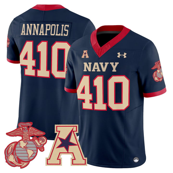 Annapolis Jersey #401 Navy Midshipmen Vapor USMC Premier Stitched