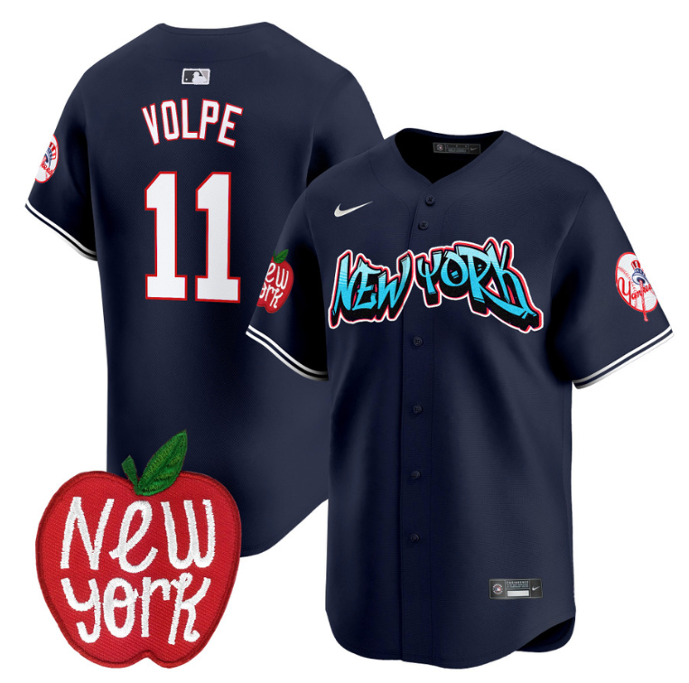 Anthony Volpe Jersey #11 New York Yankees Apple Patch Vapor Premier Limited Stitched