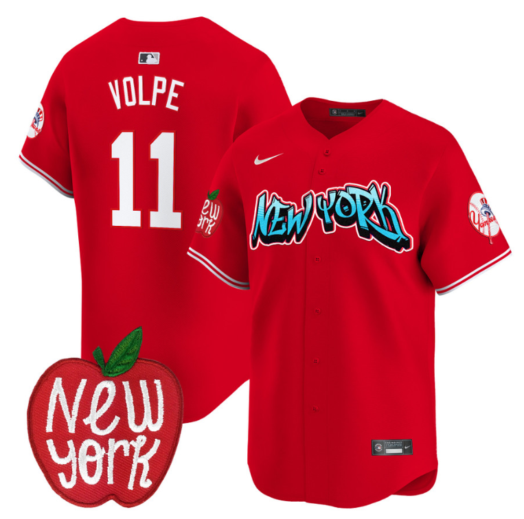 Anthony Volpe Jersey #11 New York Yankees Apple Patch Vapor Premier Limited Stitched