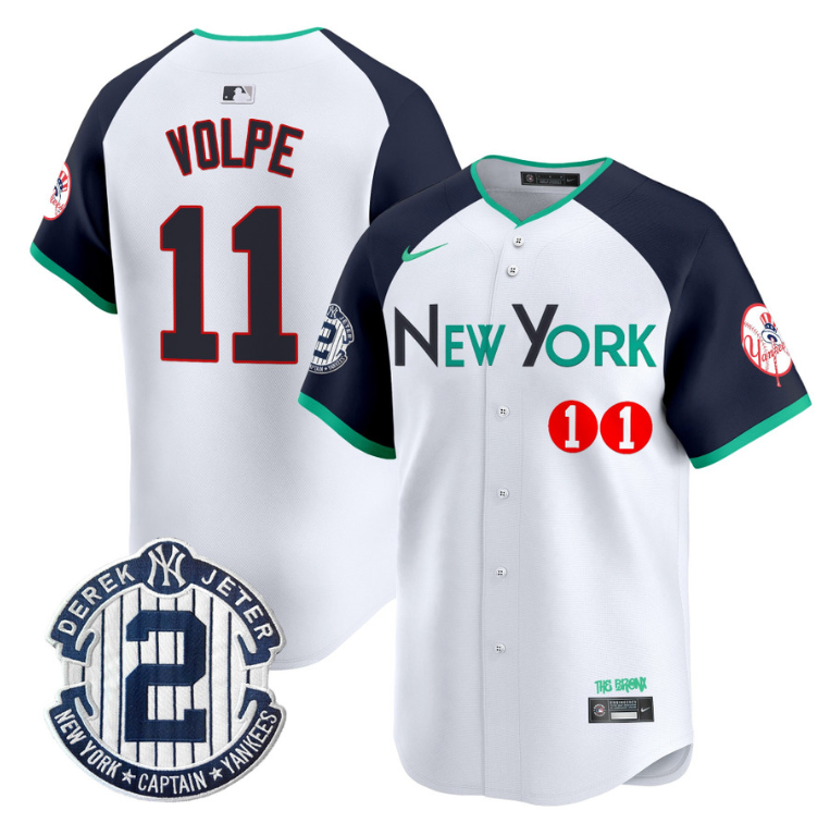 Anthony Volpe Jersey #11 New York Yankees Apple Patch Vapor Premier Limited Stitched