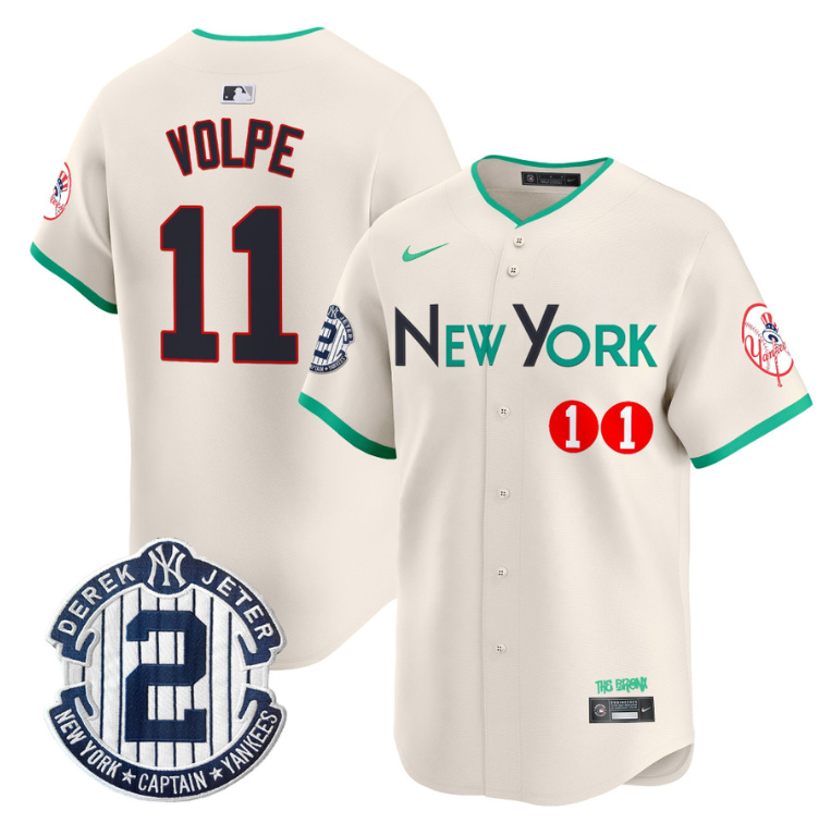 Anthony Volpe Jersey #11 New York Yankees Apple Patch Vapor Premier Limited Stitched