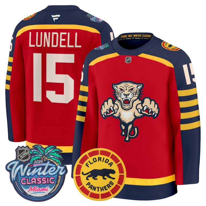 Anton Lundell Jersey #15 Florida Panthers 2026 Winter Classic Premium Stitched