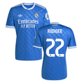 Antonio Rudiger #22 Real Madrid 2025-26 Third Match Jersey – Blue