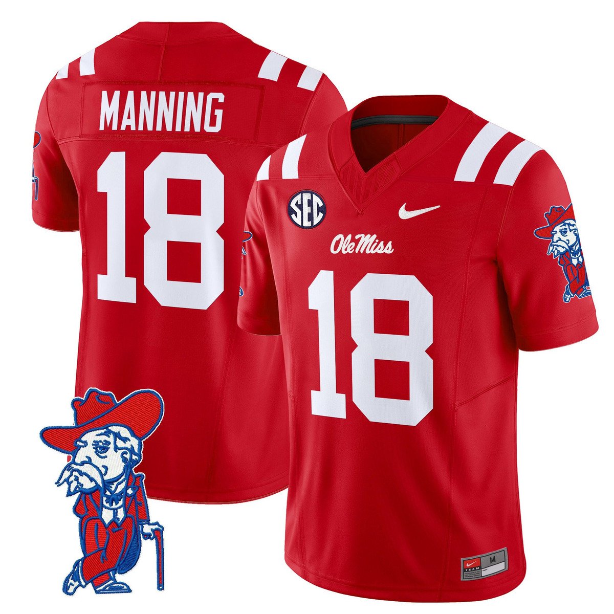 Archie Manning Jersey #18 Ole Miss Rebels 2025 Limited V2 Stitched