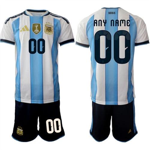 Argentina Custom Any Name And Number Jersey National Team x World Cup 2026 Home White On Field Soccer