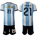 Argentina #21 DYBALA Jersey National Team x World Cup 2026 Home White On Field Soccer