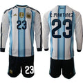 Argentina #23 E.MARTINEZ Jersey Long Sleeve National Team x World Cup 2026 Home White On Field Soccer
